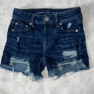 aAE ripped jeans shorts
